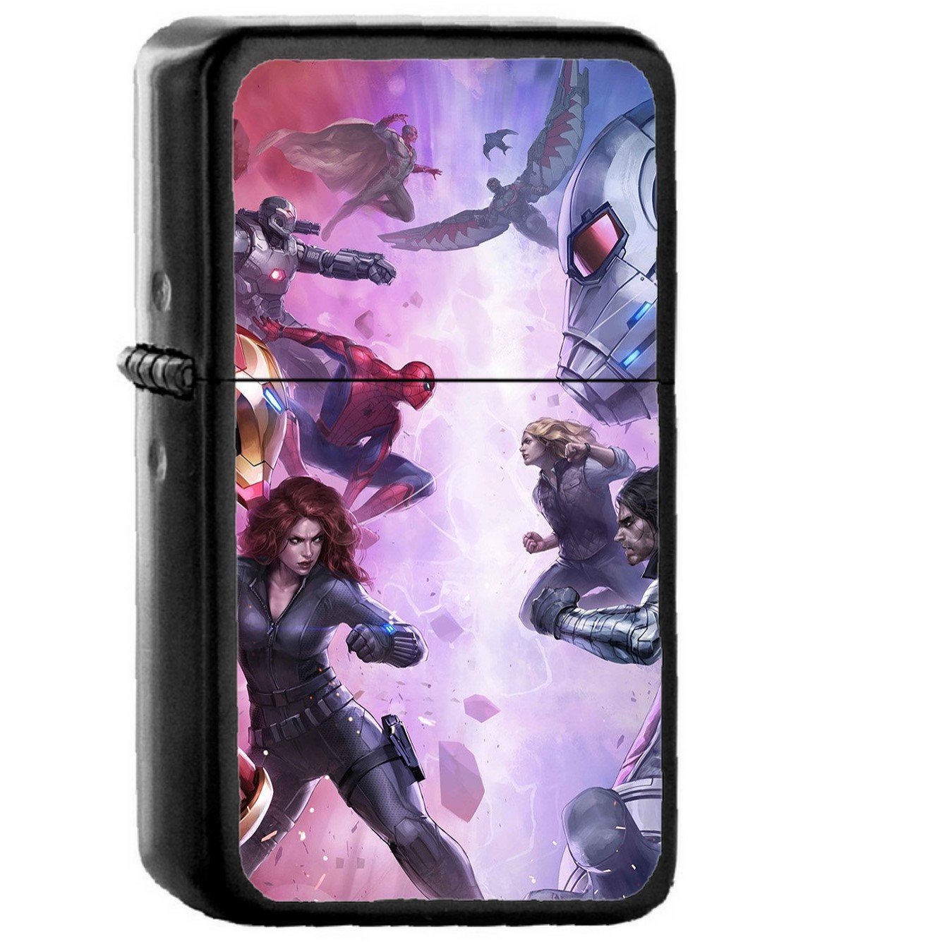 Marvel Futurefight Hero Anime Art - Oil Windproof Black Lighters Briquet Encendedor