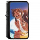 Surfing Girl Anime Illust Art Sea Sports - Oil Windproof Black Lighters Briquet Encendedor