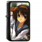 Suzumiya Haruhi No Yuuutsu Anime Art - Oil Windproof Black Lighters Briquet Encendedor