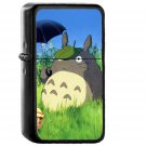 Totoro Art Cute Anime Illustration - Oil Windproof Black Lighters Briquet Encendedor