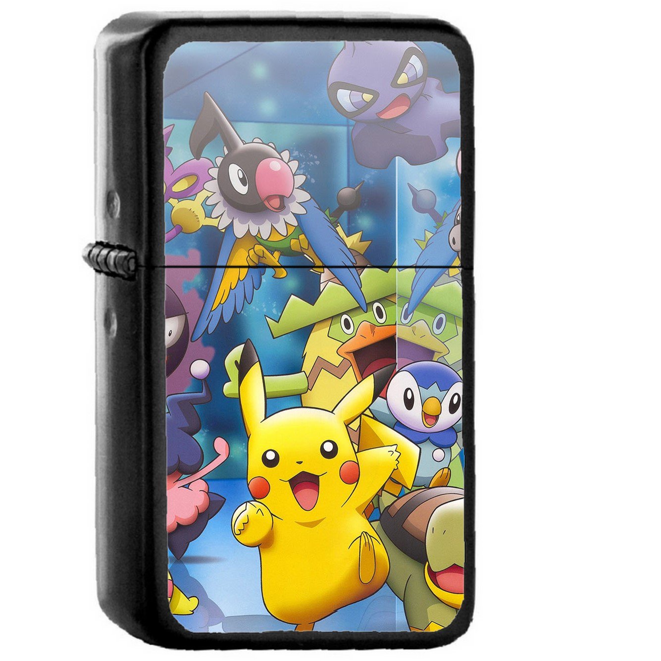 Pokemon Friends Anime - Oil Windproof Black Lighters Briquet Encendedor