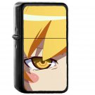 Yellow Eyed Peas Anime Art - Oil Windproof Black Lighters Briquet Encendedor