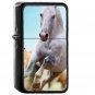 Horses Run Animal - Oil Windproof Black Lighters Briquet Encendedor