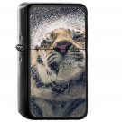 Kanja Shaking Tiger Water Animal - Oil Windproof Black Lighters Briquet Encendedor