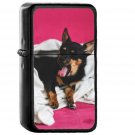Love Dog Yawn Cute Animal - Oil Windproof Black Lighters Briquet Encendedor