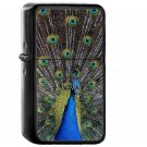 Peacock Animal Bird Art - Oil Windproof Black Lighters Briquet Encendedor