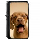 Sleepy Puppy Animal - Oil Windproof Black Lighters Briquet Encendedor