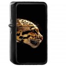 Wild Cat B Animal - Oil Windproof Black Lighters Briquet Encendedor