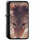 Wolf Snow Animal Levi Saunders - Oil Windproof Black Lighters Briquet Encendedor