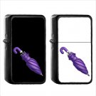 352 Closed Umbrella - (1pcs) Oil Windproof Black Emoji Emoticon Lighters