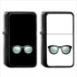 356 Eyeglasses - (1pcs) Oil Windproof Black Emoji Emoticon Lighters