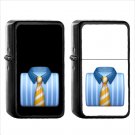 360 Necktie - (1pcs) Oil Windproof Black Emoji Emoticon Lighters