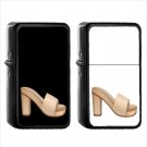 380 Womans Sandal - (1pcs) Oil Windproof Black Emoji Emoticon Lighters