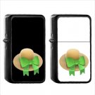 383 Womans Hat - (1pcs) Oil Windproof Black Emoji Emoticon Lighters
