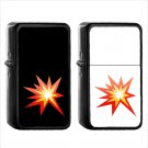 394 Collision Symbol - (1pcs) Oil Windproof Black Emoji Emoticon Lighters