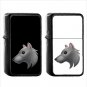 404 Wolf Face - (1pcs) Oil Windproof Black Emoji Emoticon Lighters