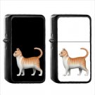 408 Cat - (1pcs) Oil Windproof Black Emoji Emoticon Lighters