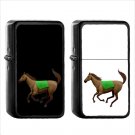 414 Horse - (1pcs) Oil Windproof Black Emoji Emoticon Lighters