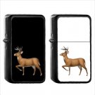 417 Deer - (1pcs) Oil Windproof Black Emoji Emoticon Lighters