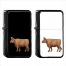 419 Ox - (1pcs) Oil Windproof Black Emoji Emoticon Lighters