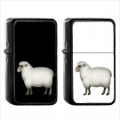 427 Sheep - (1pcs) Oil Windproof Black Emoji Emoticon Lighters