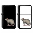 438 Rat - (1pcs) Oil Windproof Black Emoji Emoticon Lighters
