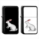 441 Rabbit - (1pcs) Oil Windproof Black Emoji Emoticon Lighters