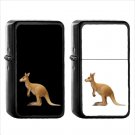 448 Kangaroo - (1pcs) Oil Windproof Black Emoji Emoticon Lighters