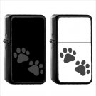 450 Paw Prints - (1pcs) Oil Windproof Black Emoji Emoticon Lighters