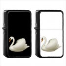 462 Swan - (1pcs) Oil Windproof Black Emoji Emoticon Lighters