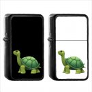 468 Turtle - (1pcs) Oil Windproof Black Emoji Emoticon Lighters