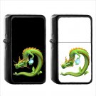 472 Dragon - (1pcs) Oil Windproof Black Emoji Emoticon Lighters