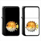 480 Blowfish - (1pcs) Oil Windproof Black Emoji Emoticon Lighters