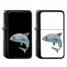 481 Shark - (1pcs) Oil Windproof Black Emoji Emoticon Lighters
