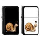 484 Snail - (1pcs) Oil Windproof Black Emoji Emoticon Lighters