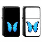 485 Butterfly - (1pcs) Oil Windproof Black Emoji Emoticon Lighters