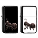 487 Ant - (1pcs) Oil Windproof Black Emoji Emoticon Lighters