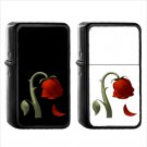 501 Wilted Flower - (1pcs) Oil Windproof Black Emoji Emoticon Lighters