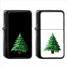 507 Evergreen Tree - (1pcs) Oil Windproof Black Emoji Emoticon Lighters