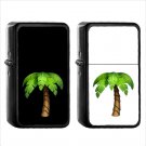 509 Palm Tree - (1pcs) Oil Windproof Black Emoji Emoticon Lighters