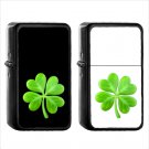 514 Four Leaf Clover - (1pcs) Oil Windproof Black Emoji Emoticon Lighters