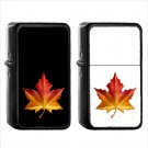 515 Maple Leaf - (1pcs) Oil Windproof Black Emoji Emoticon Lighters