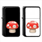 518 Mushroom - (1pcs) Oil Windproof Black Emoji Emoticon Lighters