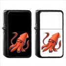 523 Squid - (1pcs) Oil Windproof Black Emoji Emoticon Lighters