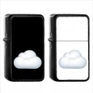 546 Cloud - (1pcs) Oil Windproof Black Emoji Emoticon Lighters