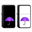 559 Umbrella - (1pcs) Oil Windproof Black Emoji Emoticon Lighters