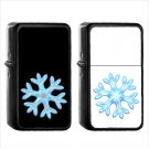 562 Snowflake - (1pcs) Oil Windproof Black Emoji Emoticon Lighters