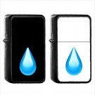 567 Droplet - (1pcs) Oil Windproof Black Emoji Emoticon Lighters