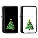569 Christmas Tree - (1pcs) Oil Windproof Black Emoji Emoticon Lighters