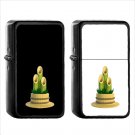 572 Pine Decoration - (1pcs) Oil Windproof Black Emoji Emoticon Lighters